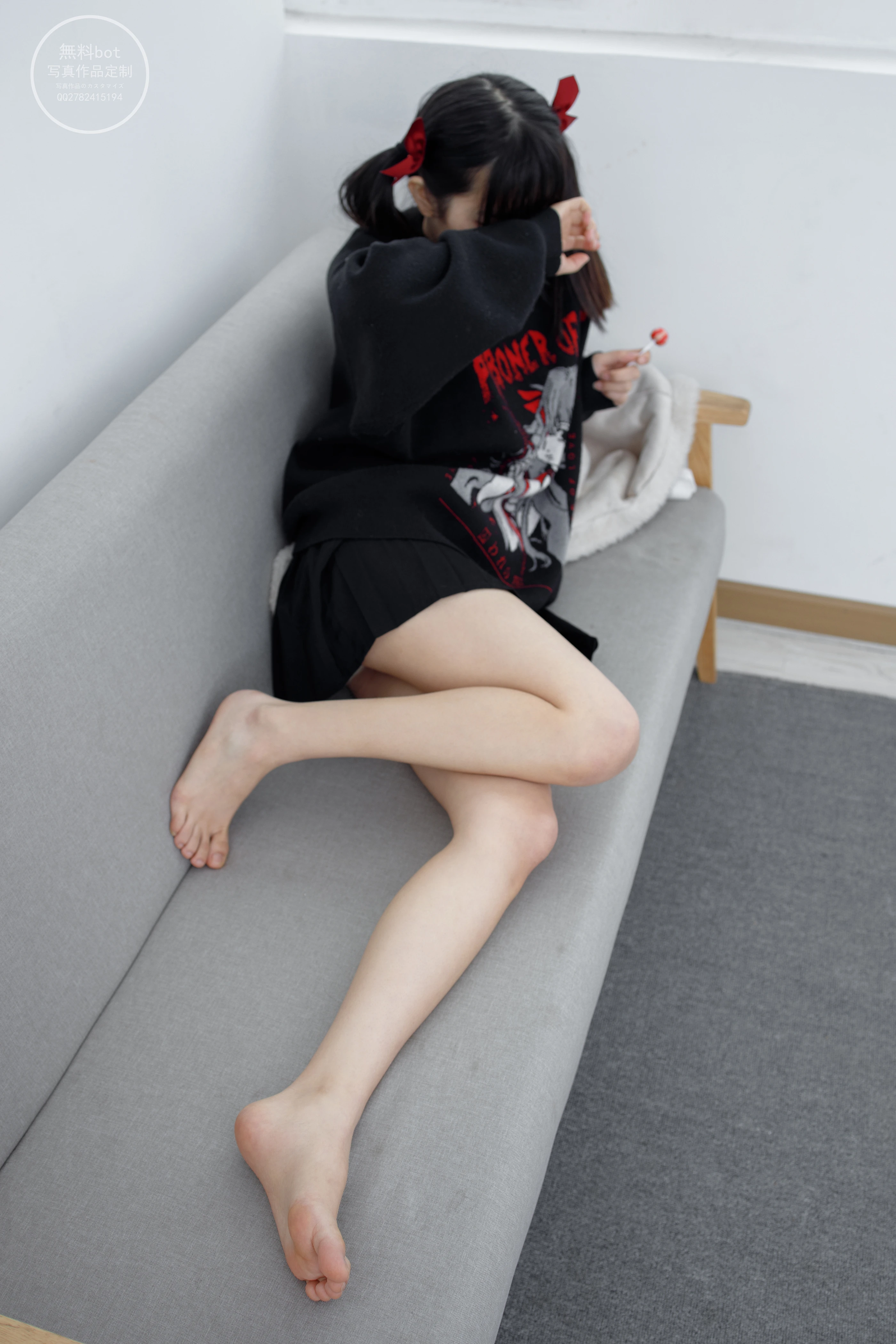 森萝财团 有料 NO.020 小奶糕Milky 双马尾美少女的白丝美腿 [86P]插图4
